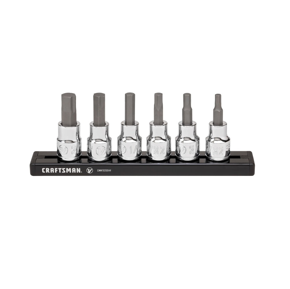 Craftsman CMMT17700V SAE Hex Bit Socket Set, 3/8 inch