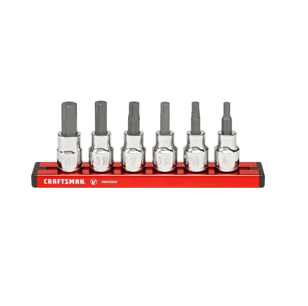 Craftsman CMMT17720V Metric Hex Bit Socket Set, 3/8 inch