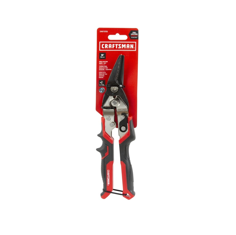 Craftsman CMHT73755 Left Cut Aviation Snips, 18 Gauge