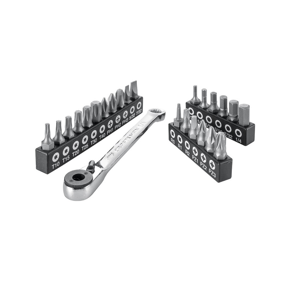 Craftsman CMMT12007 Right Angle Bit Driver Set, 24 pc