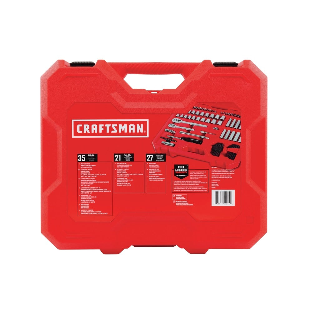 Craftsman CMMT12021 6 Point Driver Mechanic Tool Set, 1/4 inch and 3/8 inch