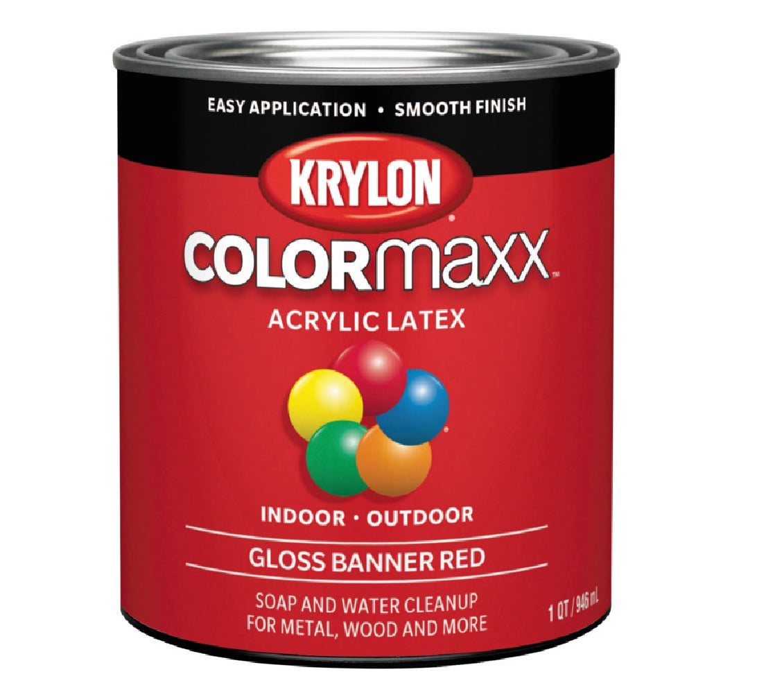 Krylon K05616007 COLORmaxx Interior & Exterior Paint, 32 oz.