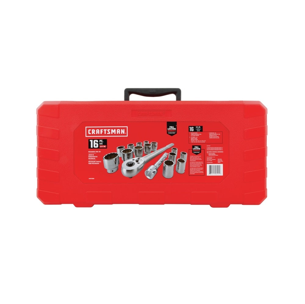 Craftsman CMMT12036 Socket and Ratchet Set, 3/4 inch