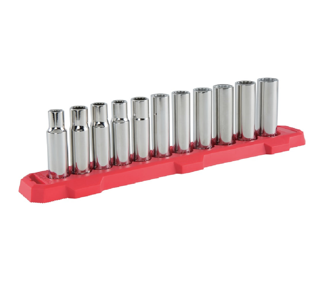 Craftsman CMMT12049 Metric Deep Socket Set, Polished Chrome