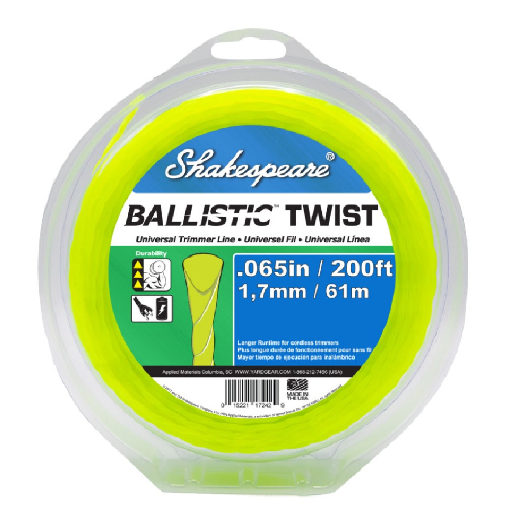 Shakespeare BALLISTIC 17242 Trimmer Twist Line, 200 feet