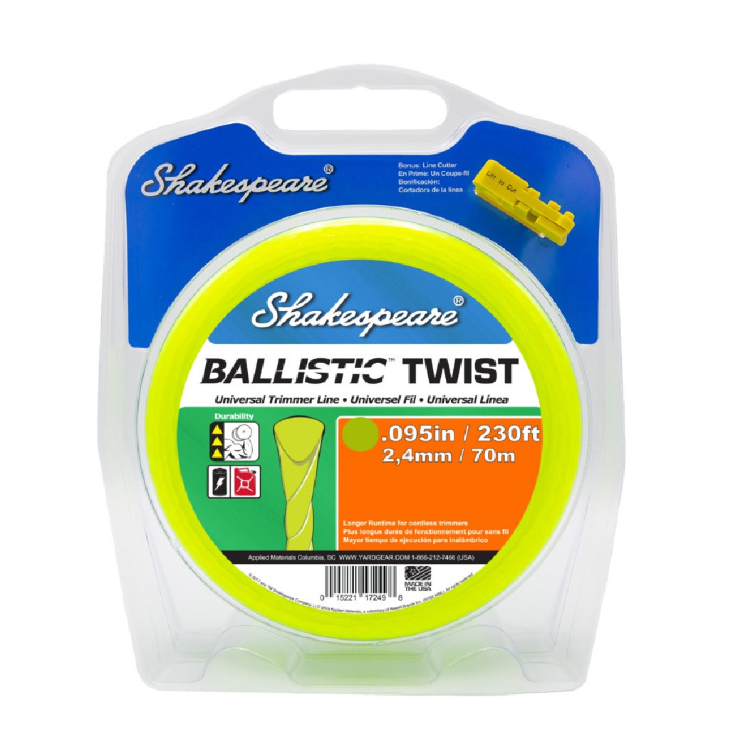 Shakespeare BALLISTIC 17249 Trimmer Twist Line, 230 feet