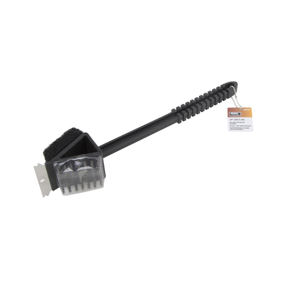 Omaha BBQ-37126 Two-Way Grill Brush/ Scrubber, 2-3/8 inch