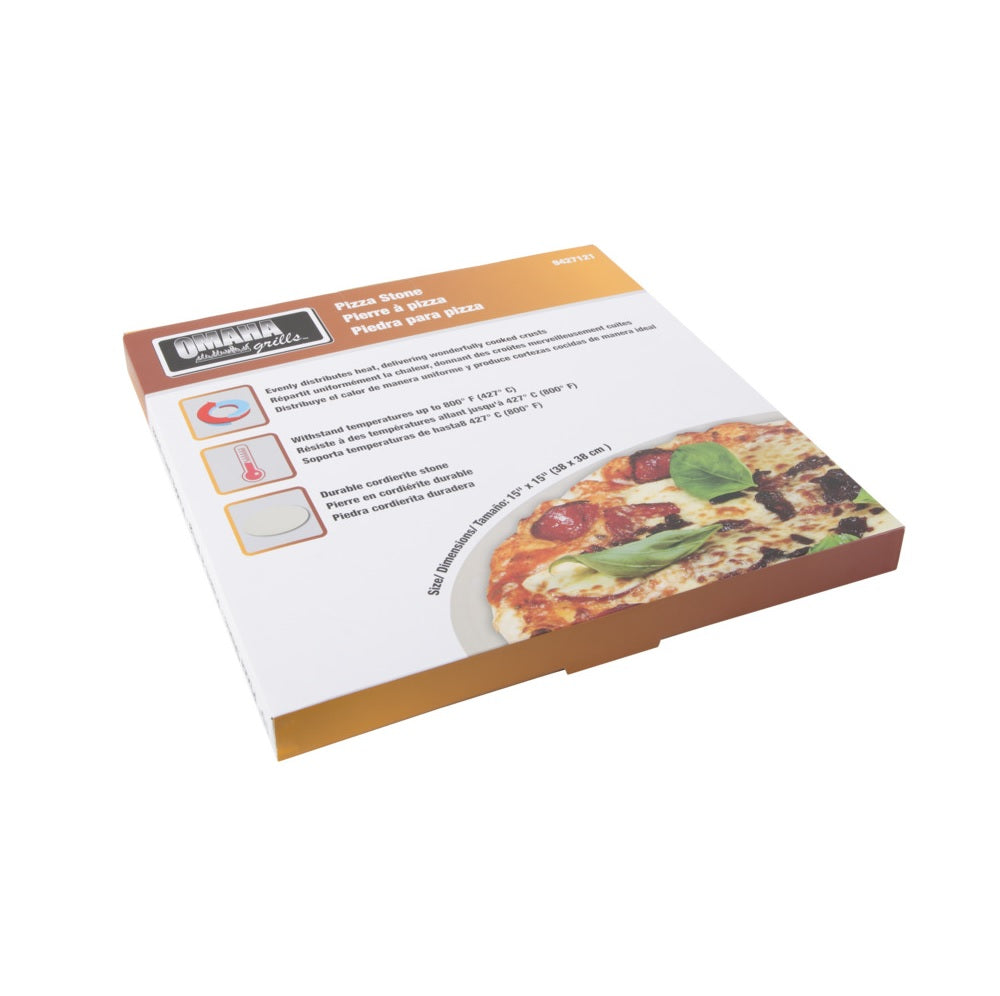 Omaha BBQ-37239 Pizza Stone, 15 inch, Beige