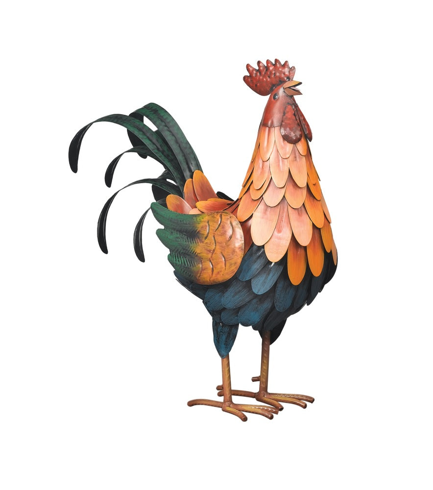 Regal Art & Gift 10190 Golden Rooster Statue, Multicolored, 15.75 inch