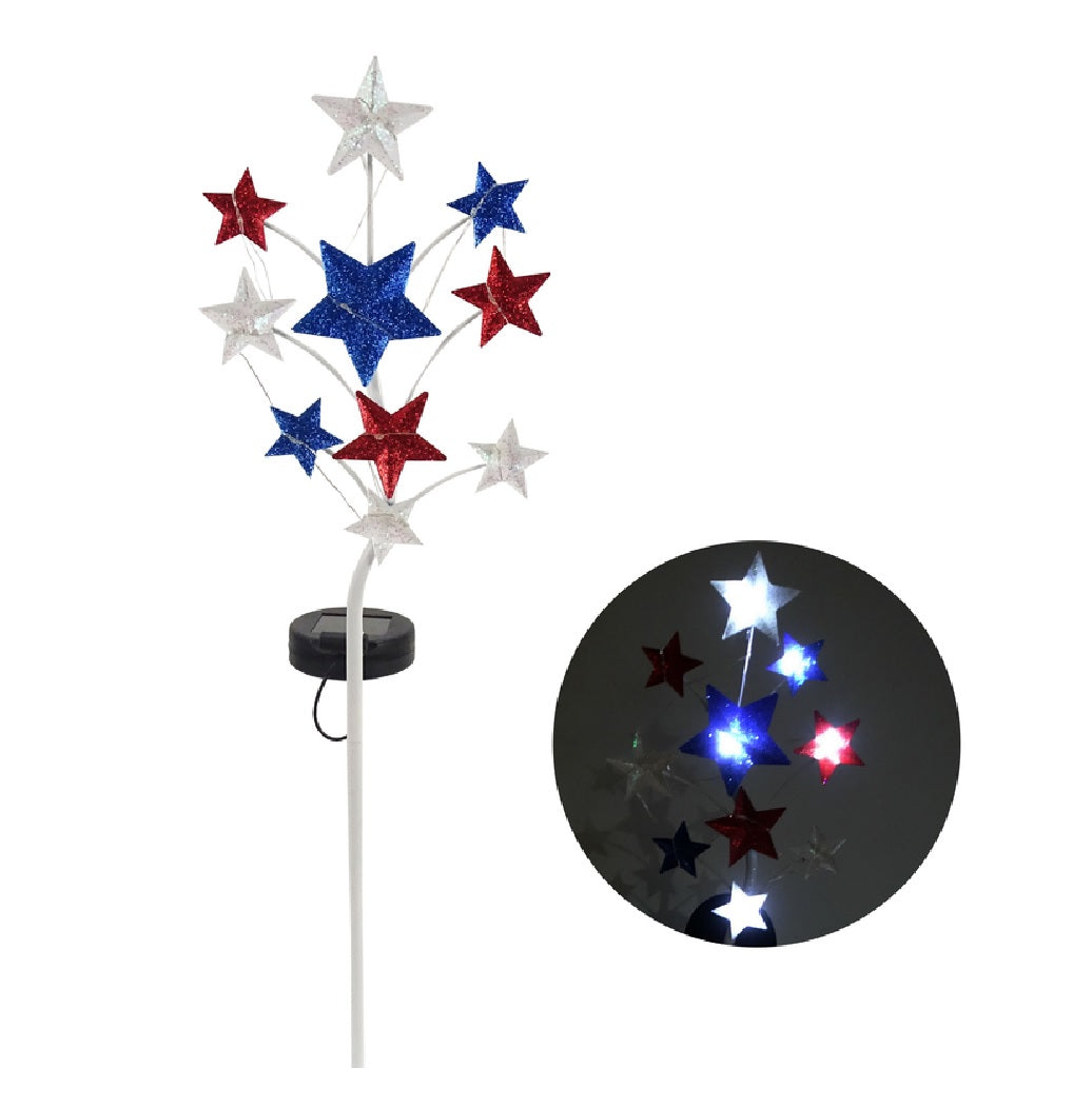 Alpine QLP1387 Star Solar Garden Stake, Metal