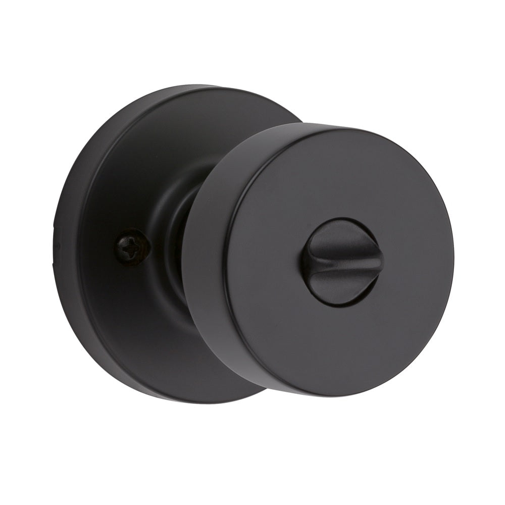 Kwikset 97300-930 Round privacy knob, Iron Black