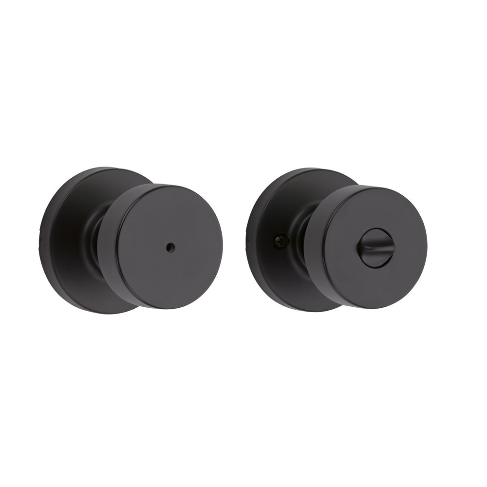 Kwikset 97300-930 Round privacy knob, Iron Black