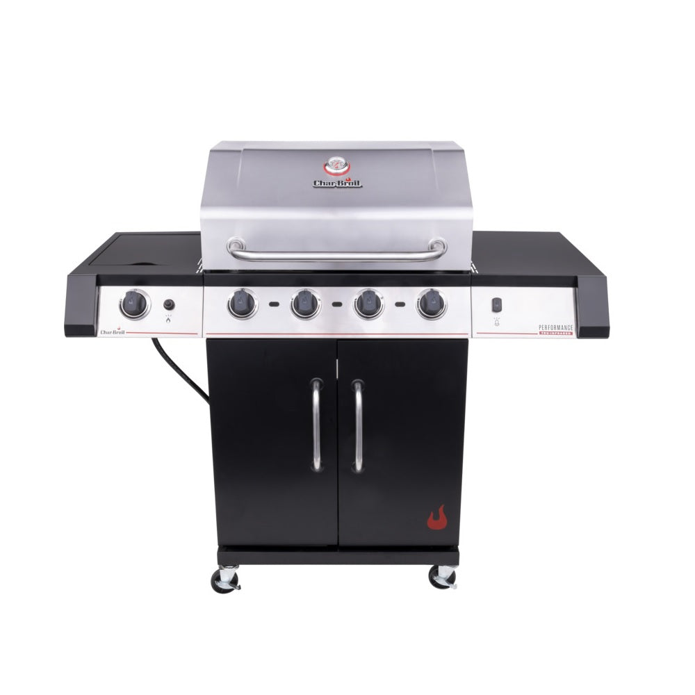 Char-Broil 463341021 4 Burners Liquid Propane Gas Grill, Black/Silver