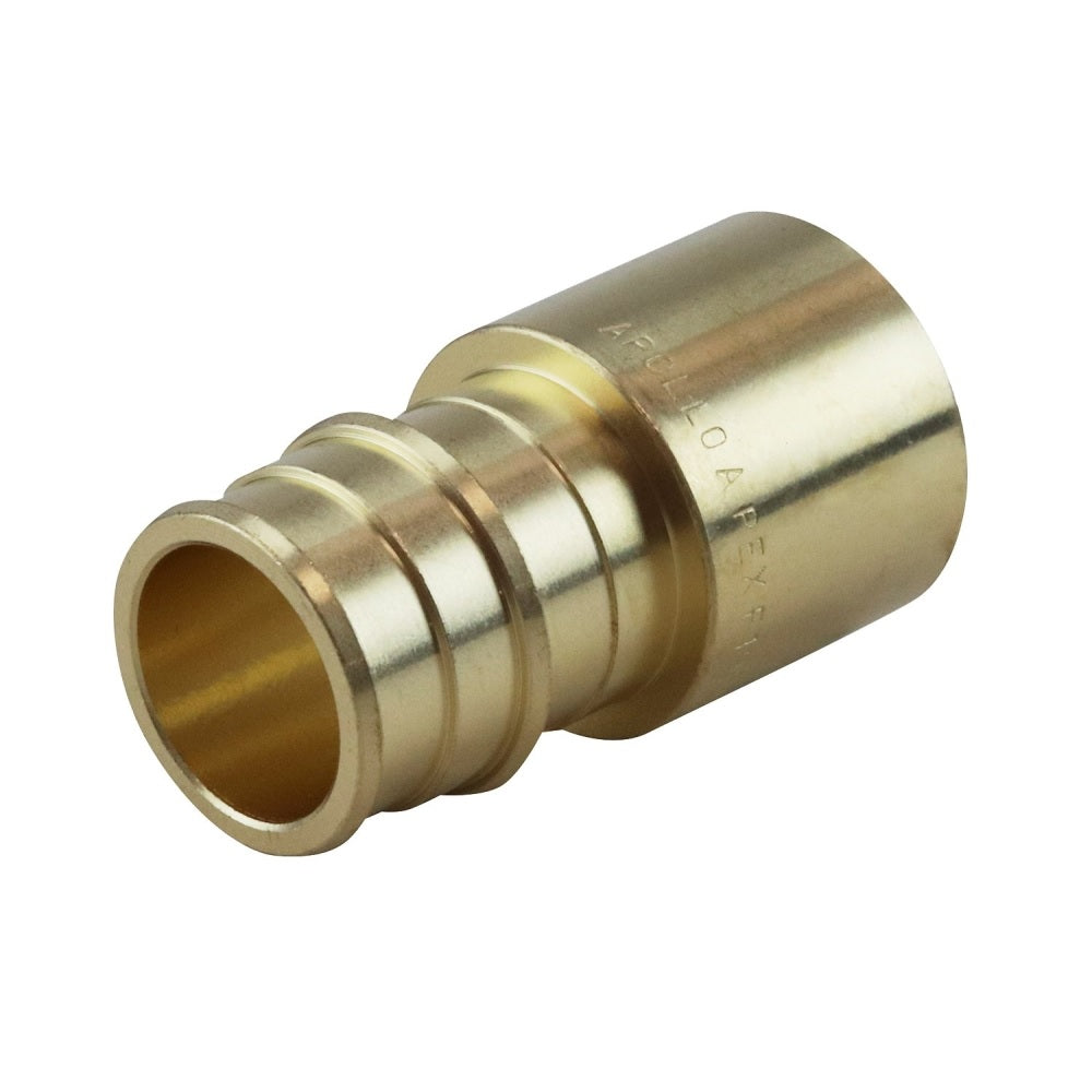 Apollo Valves EPXFS3434 PEX-A Barb Adapter, Brass, 1.83 Inch X 3/4 Inch