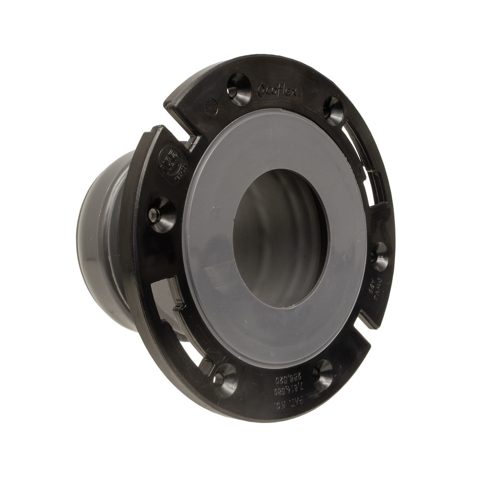 FlexOn PB-204 Toilet Flange and Spacer System, 4 Inch