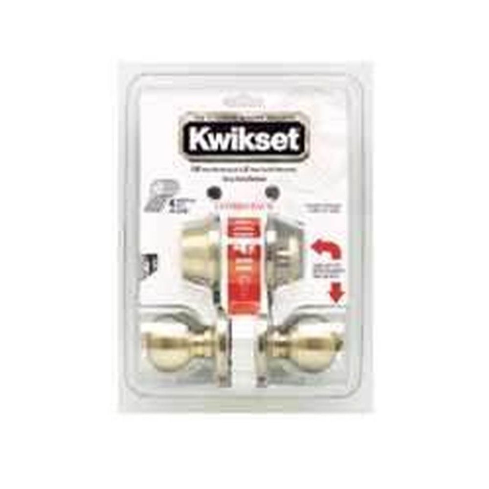 Kwikset 690P5CP6ALRCSK6 Keyed Key Knob Lockset, Antique Brass