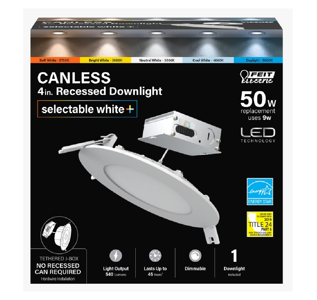 Feit Electric LEDR4XT/6WYCA LED Recessed Downlight, White