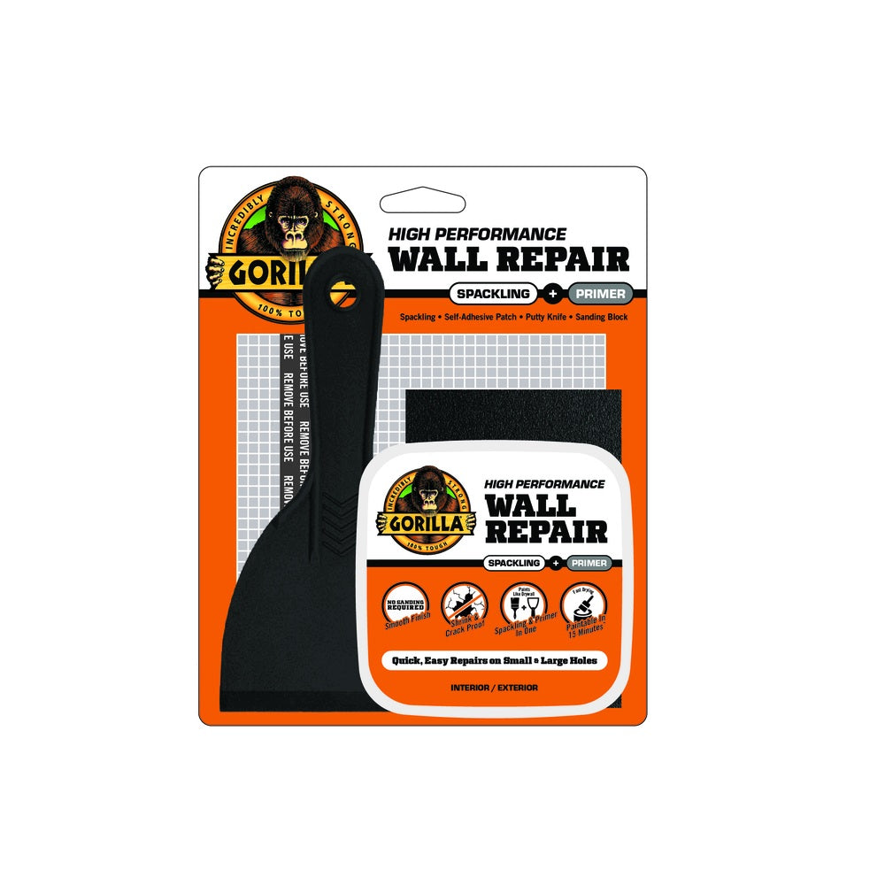 Gorilla 103959 Wall Repair Kit, White, 8 Oz