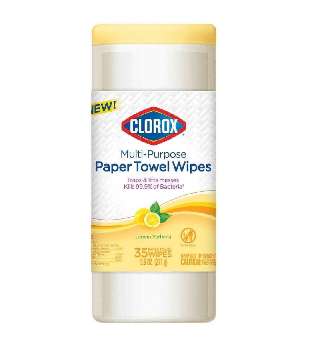 Clorox 32580 Lemon Verbena Disinfecting Wipes, 35 ct