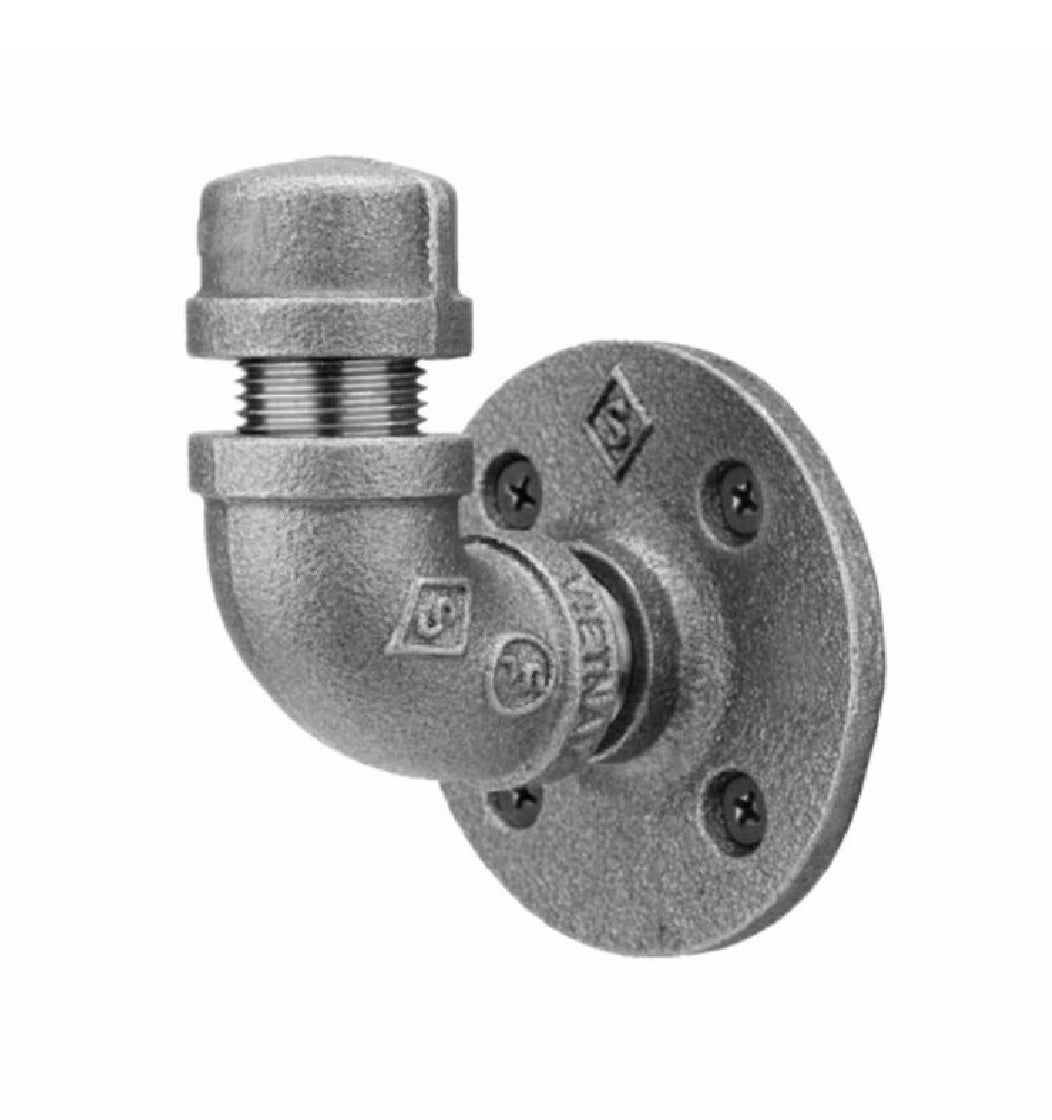 STZ 36612SGLHOOK Female Pipe Hook, Black