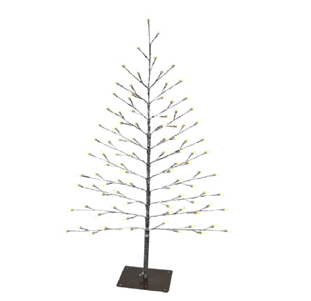 Holiday Bright Lights FSTKT40WWTW Tree Flat Metal, 4 Feet