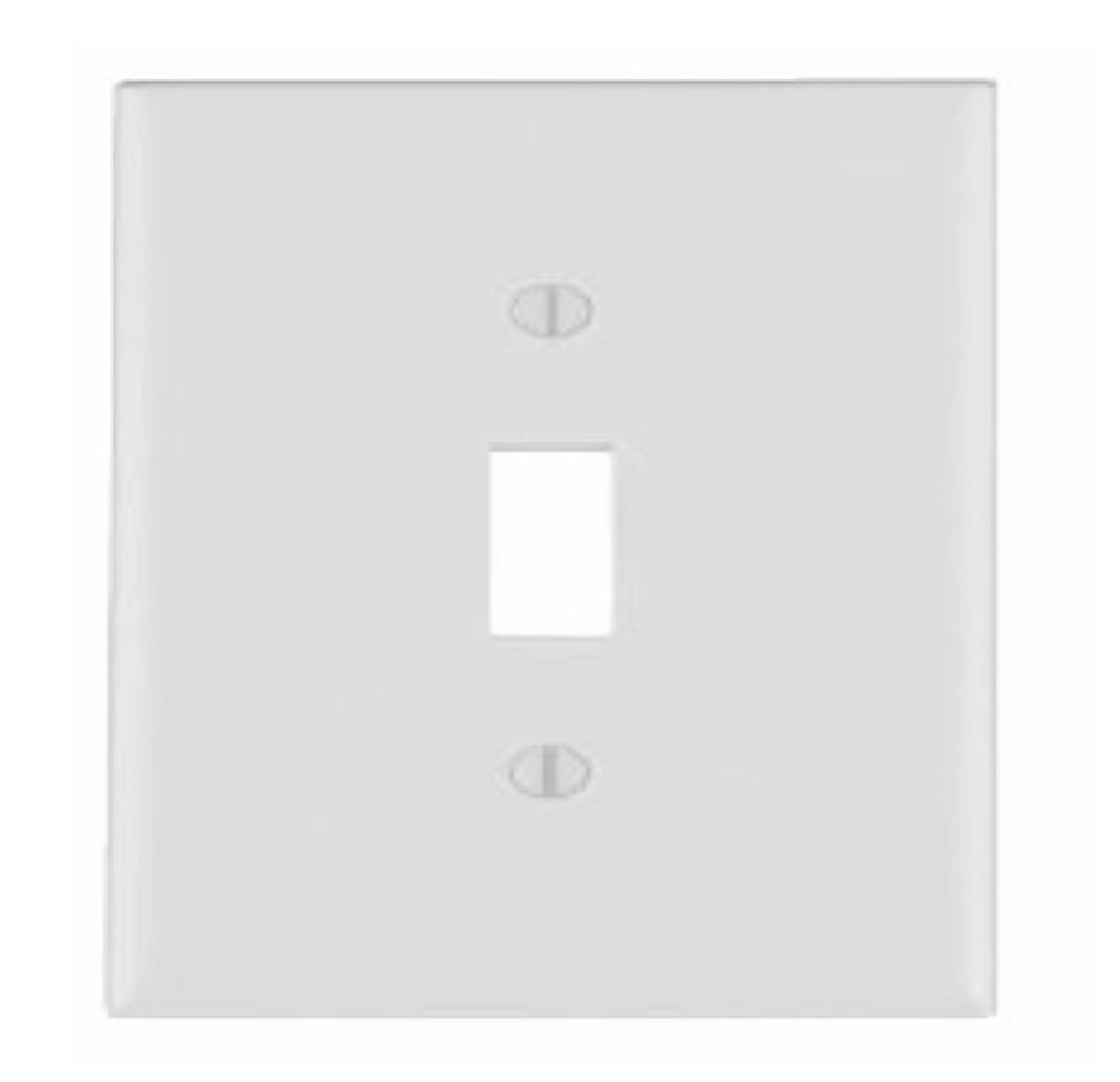 Leviton 88001-2AW Rectangle Toggle Wall Plate, White
