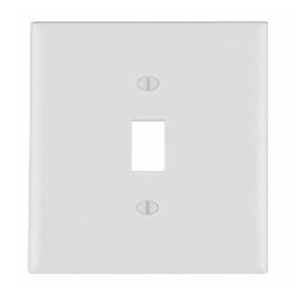 Leviton 88001-2AW Rectangle Toggle Wall Plate, White