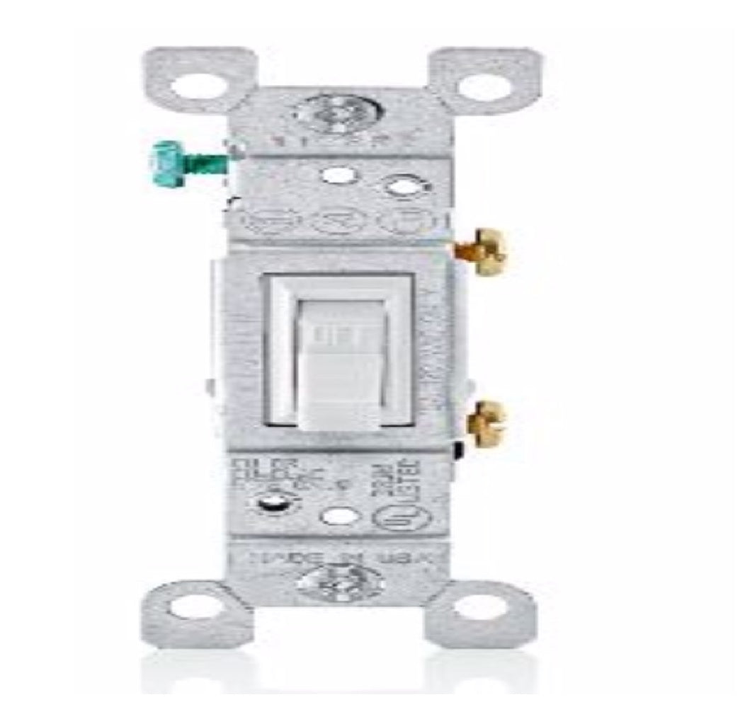 Leviton A1451-2AW Antimicrobial Treated Toggle Switch