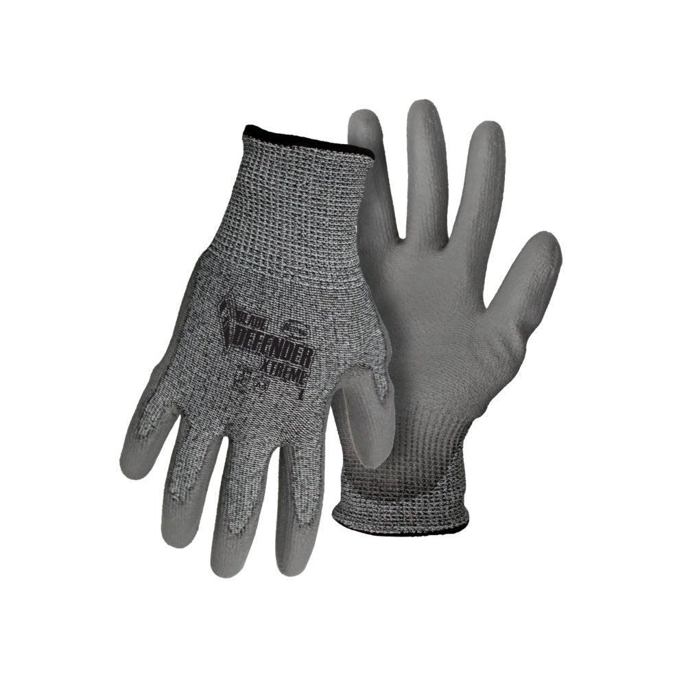 Boss 37200-L Cut Resistant Coded Palm Knit Gloves, Grey