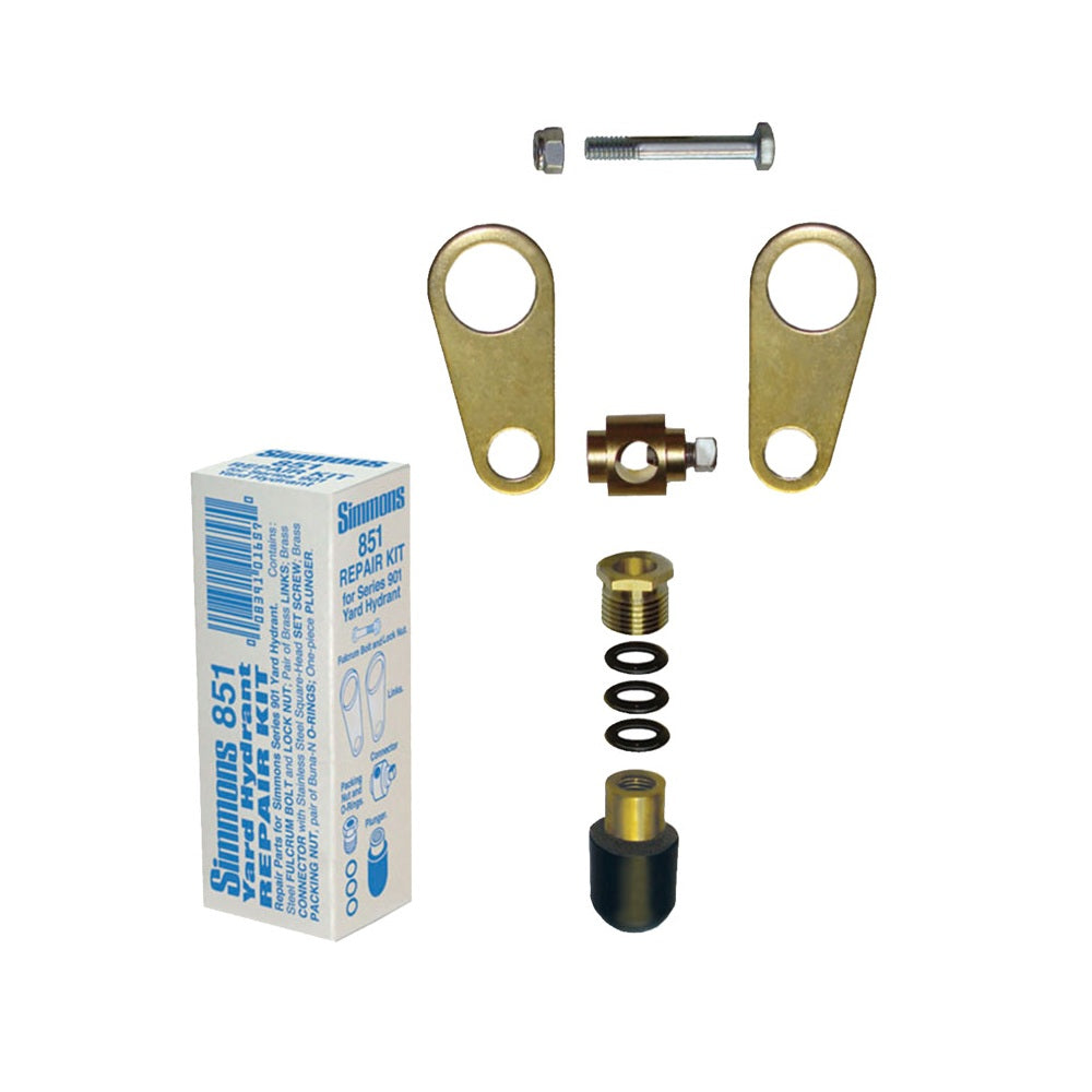 Simmons 851 Yard Hydrant Repair Kit, Brass/Stainless Steel