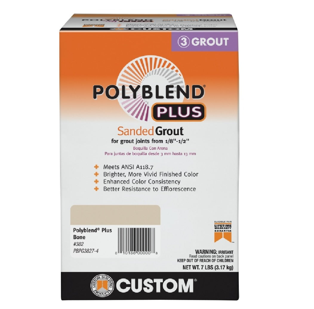 Custome Building PBPG3827-4 Sanded Grout, Solid Powder