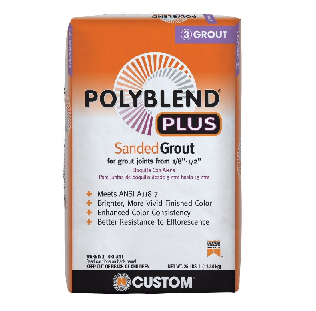 Custome Building PBPG11525 Sanded Grout, Platinum