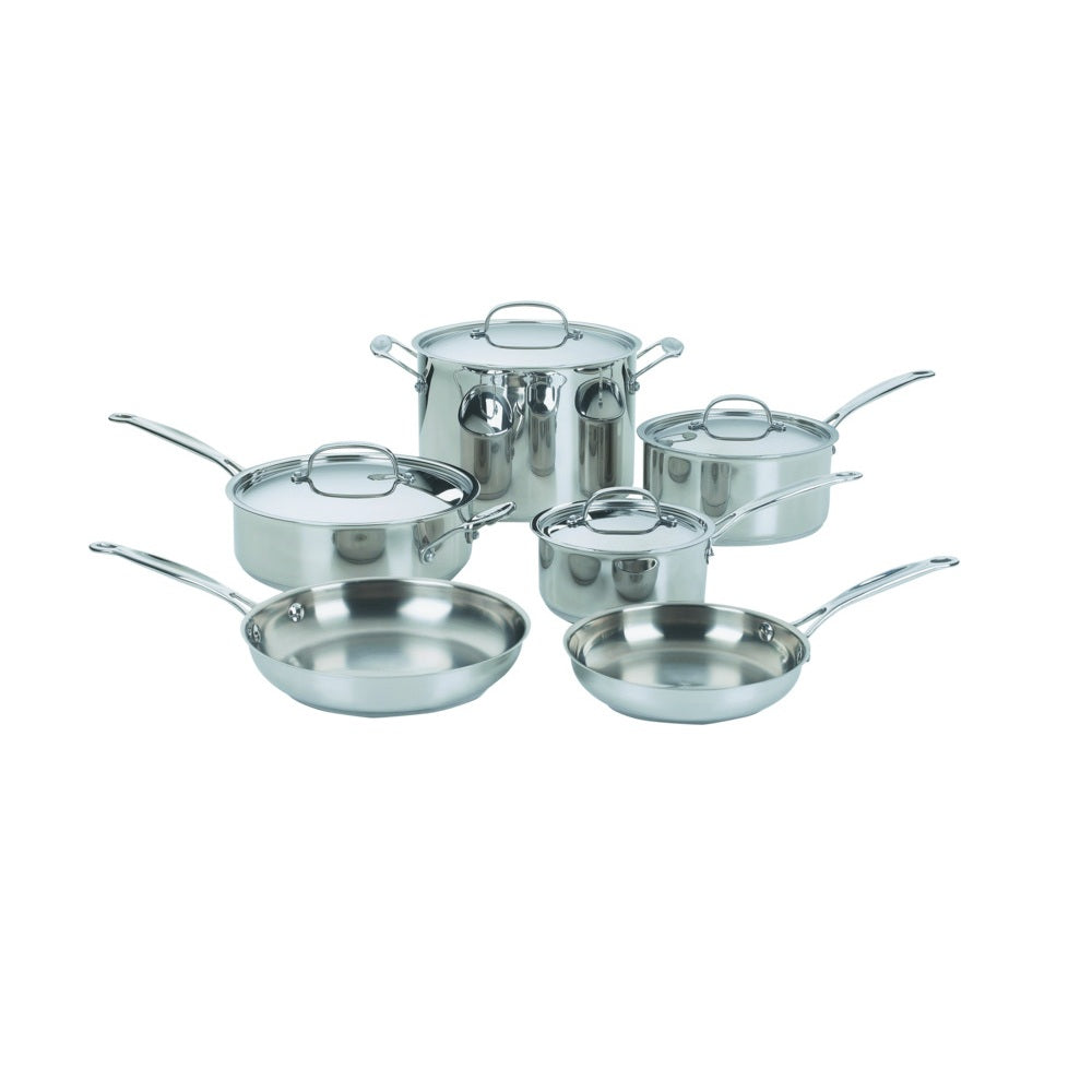 Cuisinart 77-10P1 Chef's Classic Cookware Set, Stainless Steel