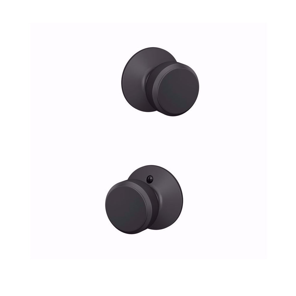 Schlage F10VBWE622 Bowery Door Knob, Matte Black