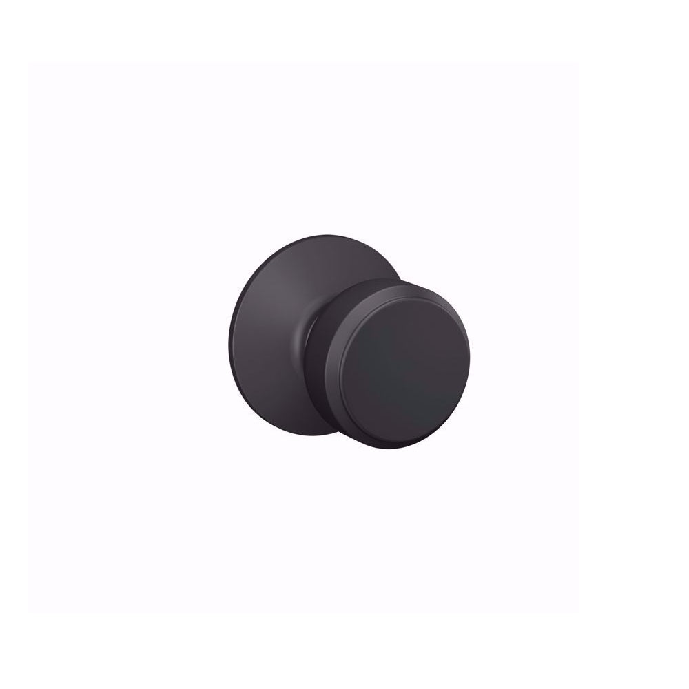 Schlage F10VBWE622 Bowery Door Knob, Matte Black