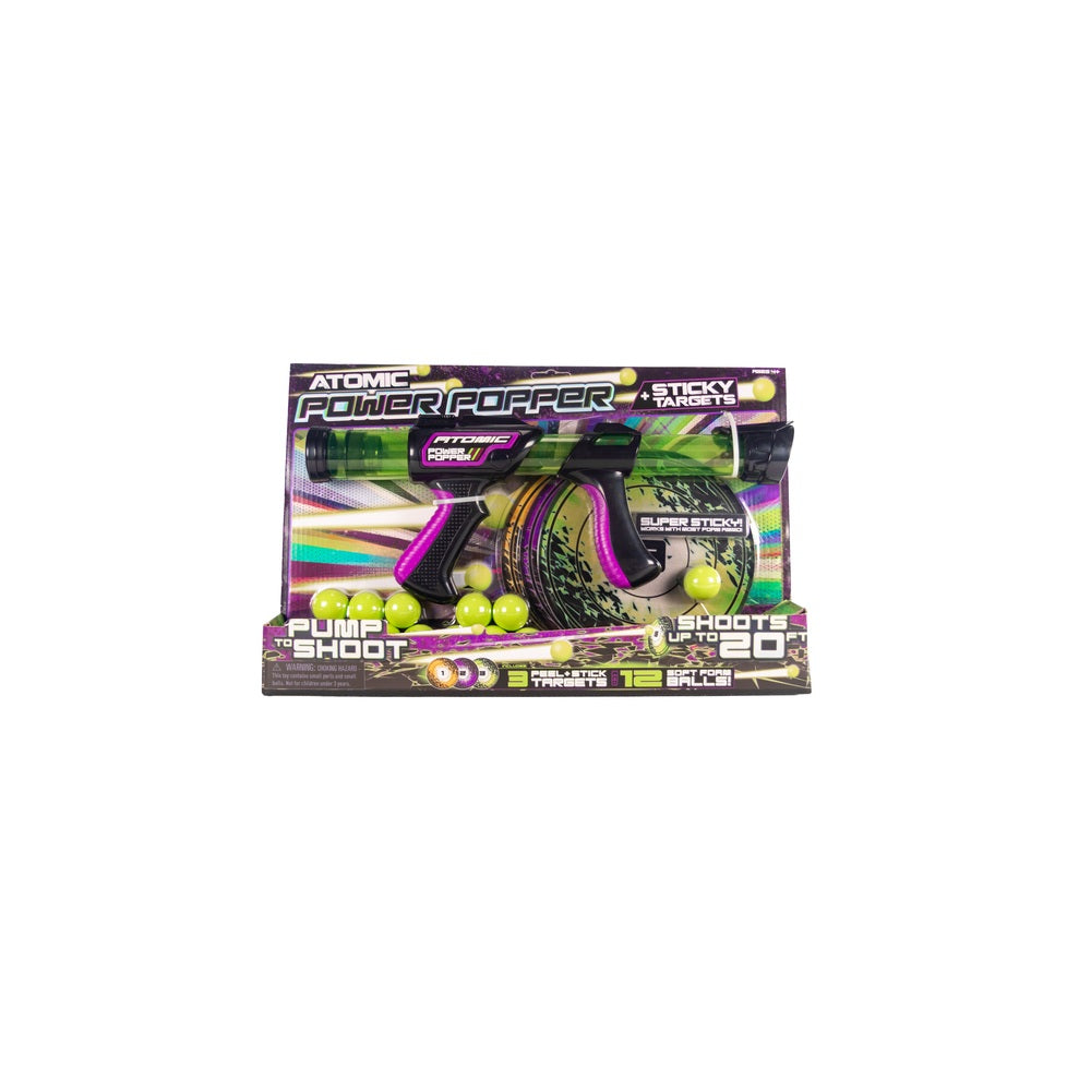 Hog Wild 54026 Atomic Power Popper with Targets, Multicolored