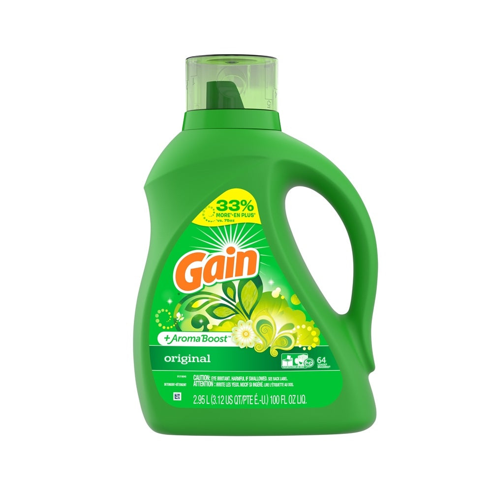Gain 55867 Liquid Laundry Detergent, 100 oz