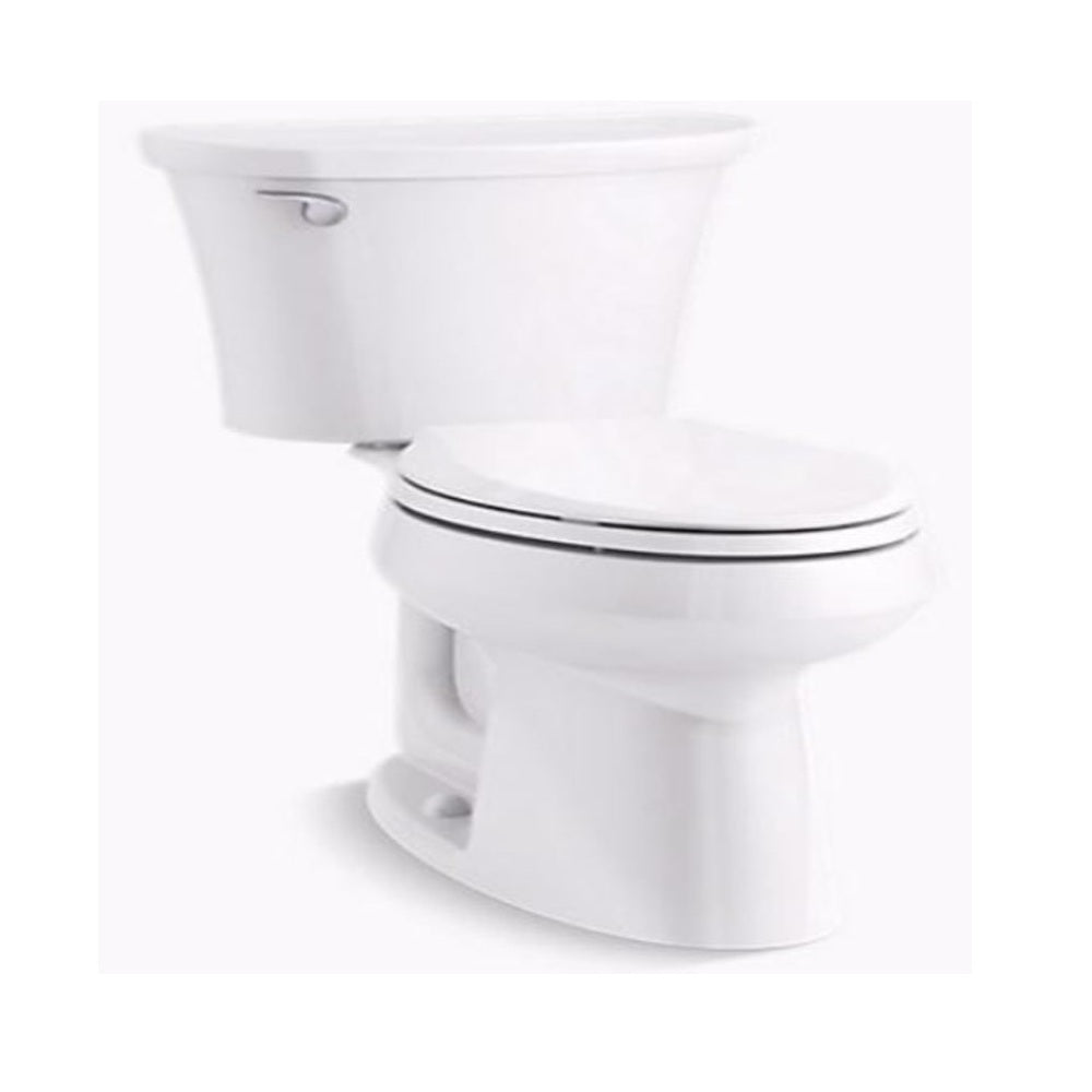 Kohler 30005-0 Elongated Complete Toilet Kit, White, 1.28 Gallon