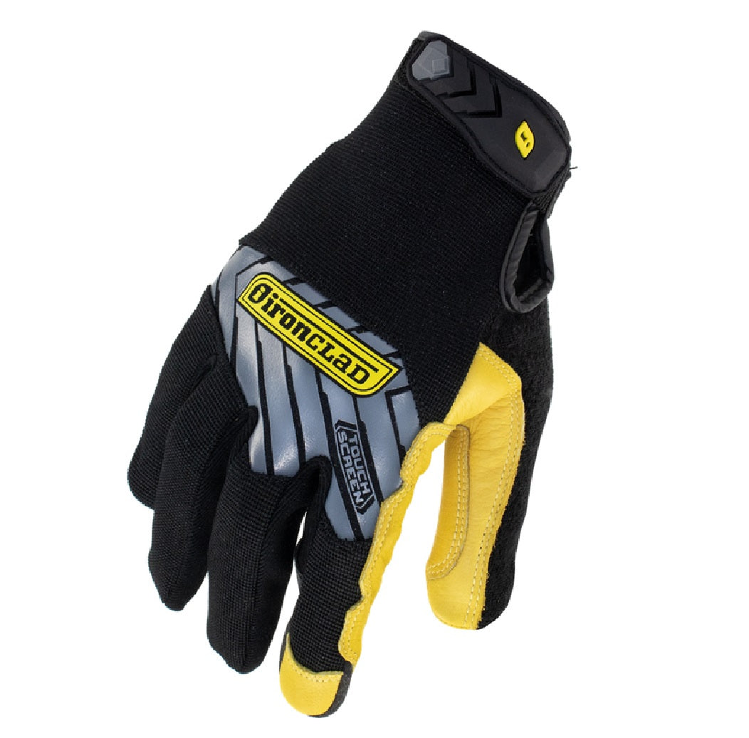Ironclad IEX-MPLG-05-XL Command Impact Gloves, Black/Yellow