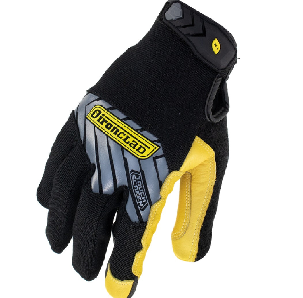 Ironclad IEX-MPLG-04-L Command Impact Gloves, Black/Yellow