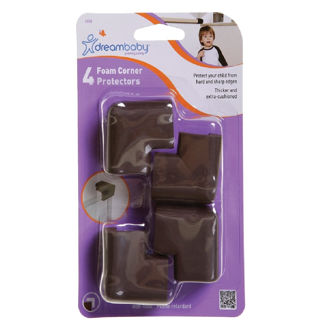 Dreambaby L1301 Corner Protector, Foam, Brown