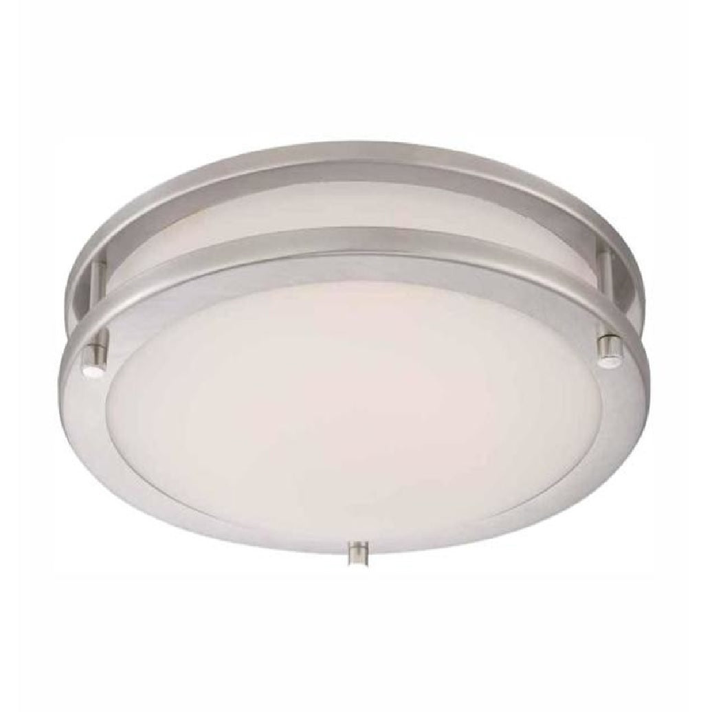 Westinghouse 61123 Flush Mount Ceiling Light, Brushed Nickel