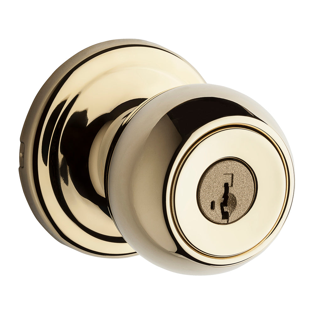 Kwikset 740CA 3GC SMT Circa Entry Knob, Polished Brass