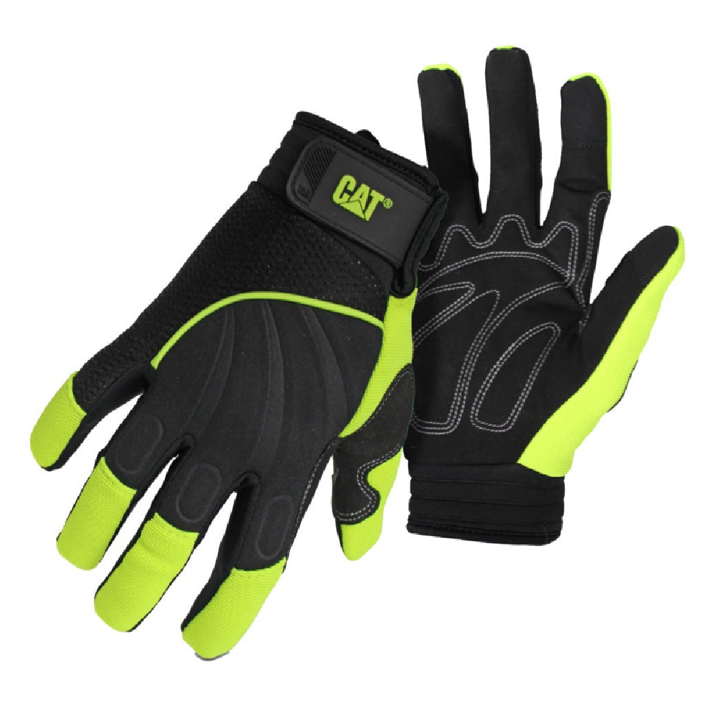 Cat CAT012224X Mechanic Gloves, Men's, XL, Green