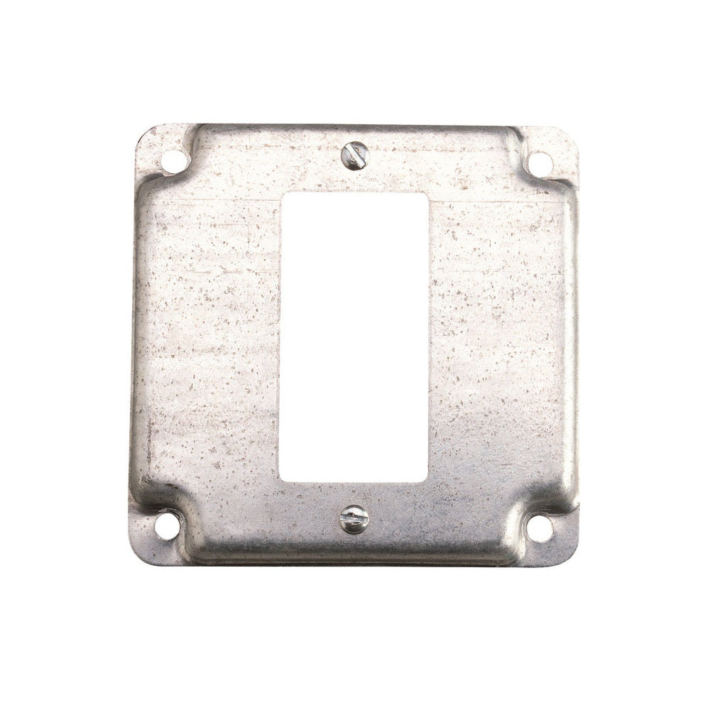 Steel City RS 16 CC Square Outlet Box Cover, Steel, 4 Inch