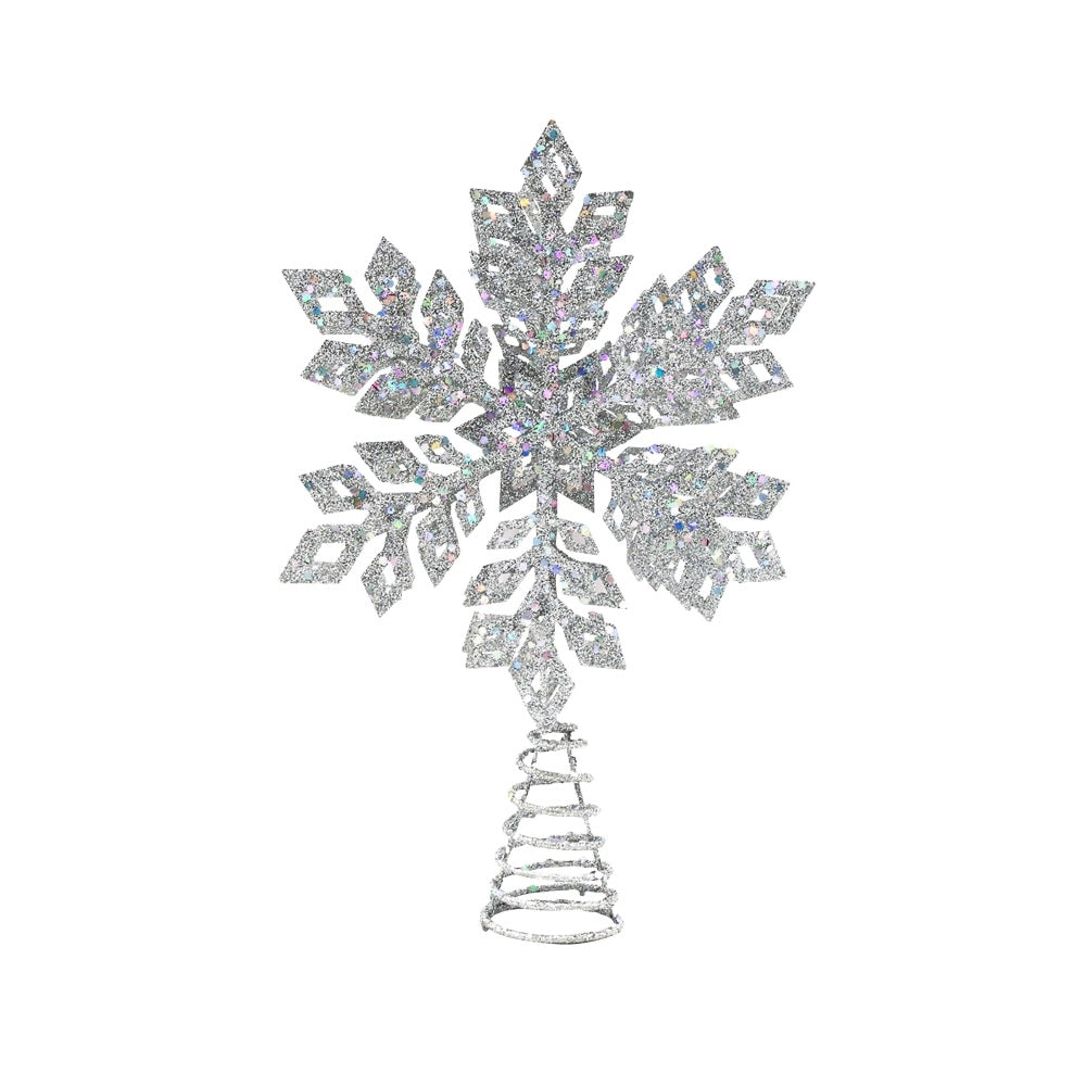 Santas Forest 92607 Christmas Led Tree Topper Star, Silver