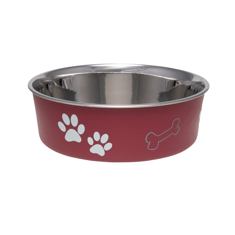 Loving Pets 7414LM Pet Feeding Bowl, Merlot