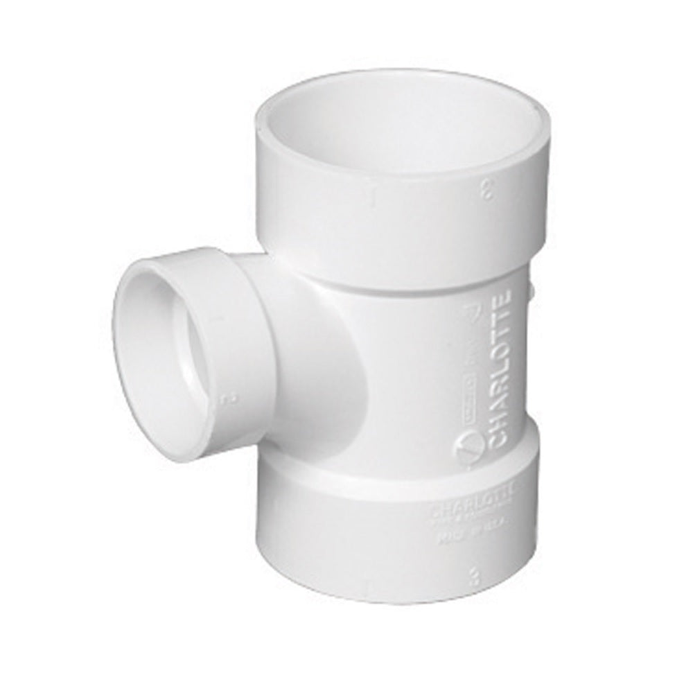 Charlotte Pipe PVC004010600 Hub PVC Sanitary Tee, 1-1/2 Inch