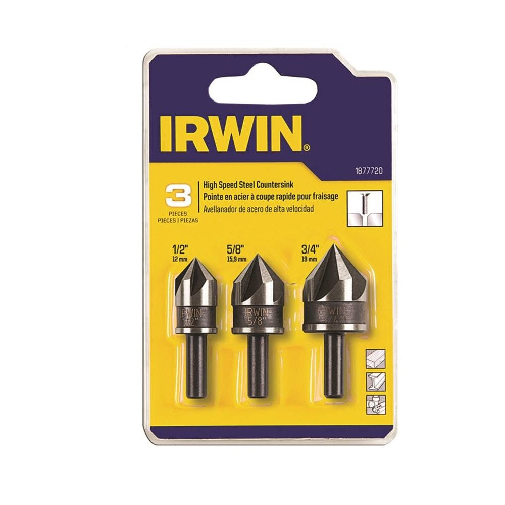 Irwin 1877720 Countersink Drill Bit, Black Oxide