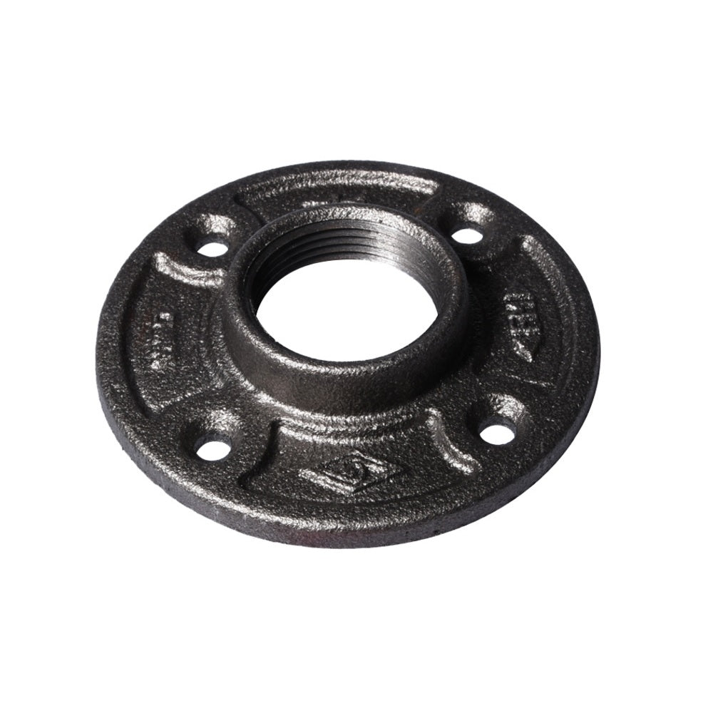 Prosource 27-1B Black Floor Flange, 1 Inch
